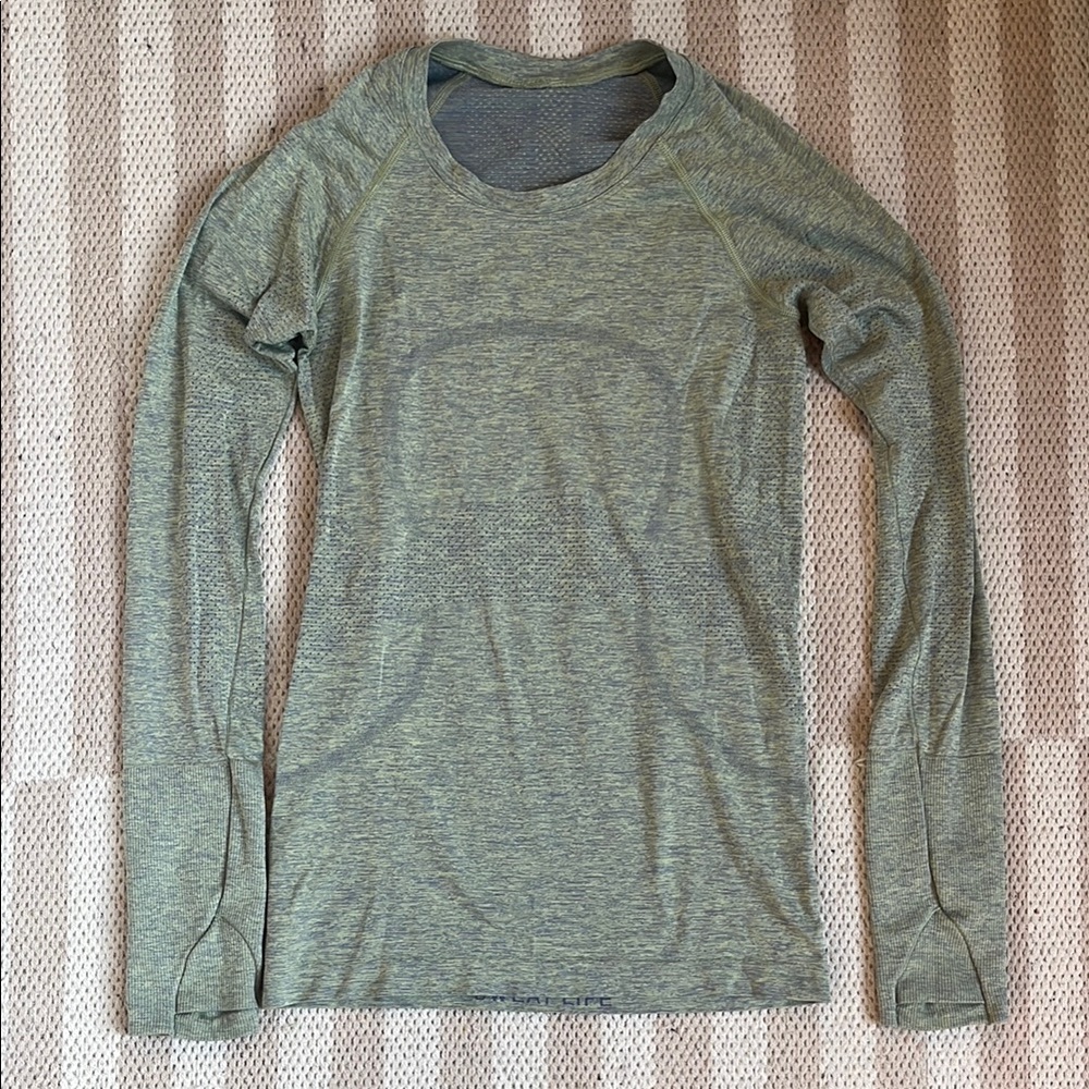 lululemon athletica Olive Long Sleeve Tee